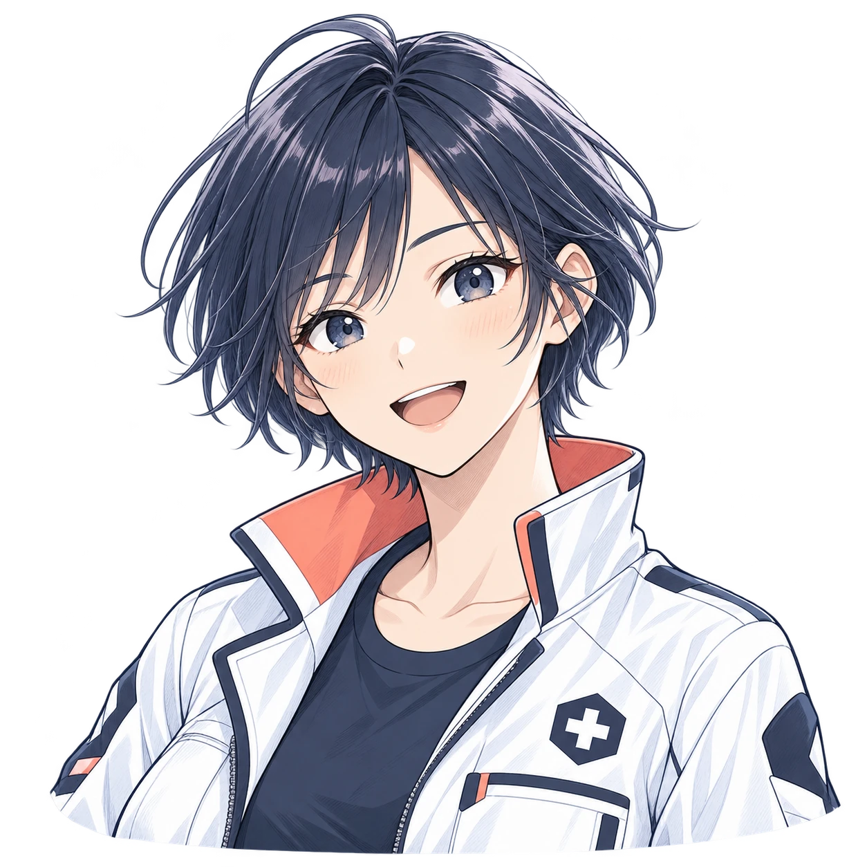 白いジャケットを着た Codes Doctor のキャラクター